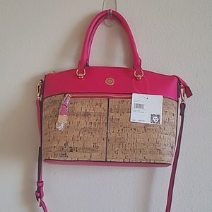 NWT Anne Klein Cork Dome Sachel